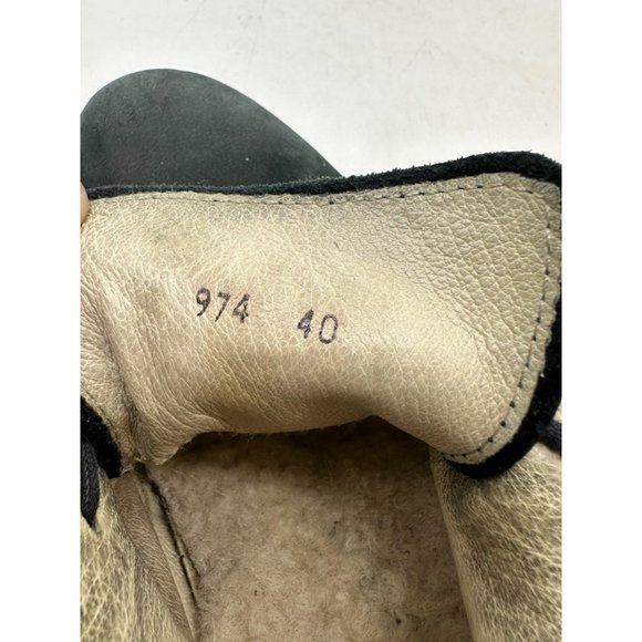 Shepherd of Sweden Leather Ankle Boots Lace Up Sheepskin Winter 9.5 - Picture 10 of 11